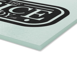 Personalized Glass Cutting Board - The Spice Caddy Design