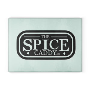 Personalized Glass Cutting Board - The Spice Caddy Design