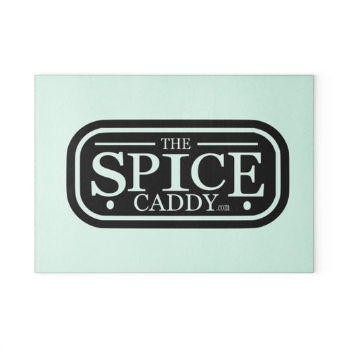 Personalized Glass Cutting Board - The Spice Caddy Design
