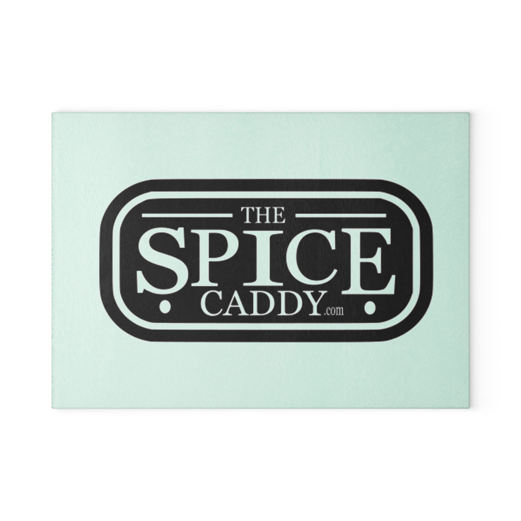Personalized Glass Cutting Board - The Spice Caddy Design